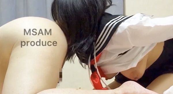 乳輪&アナル舐め　　性欲処理お友達B セーラー服コスプレ&手枷で後ろ手拘束。手枷を外したがるので、アナル舐めたら外してやると言って舐めさせる。しかしその後も後ろ手拘束は続く。動画バージョンはプロフにて。 | えっちな乳輪